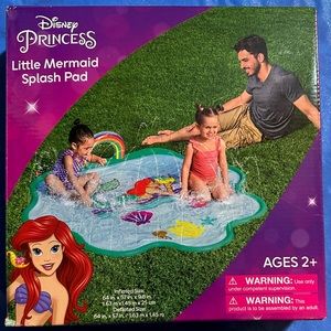 Disney Princess-The Little Mermaid-Splash Pad Sprinkler-64” X 57”